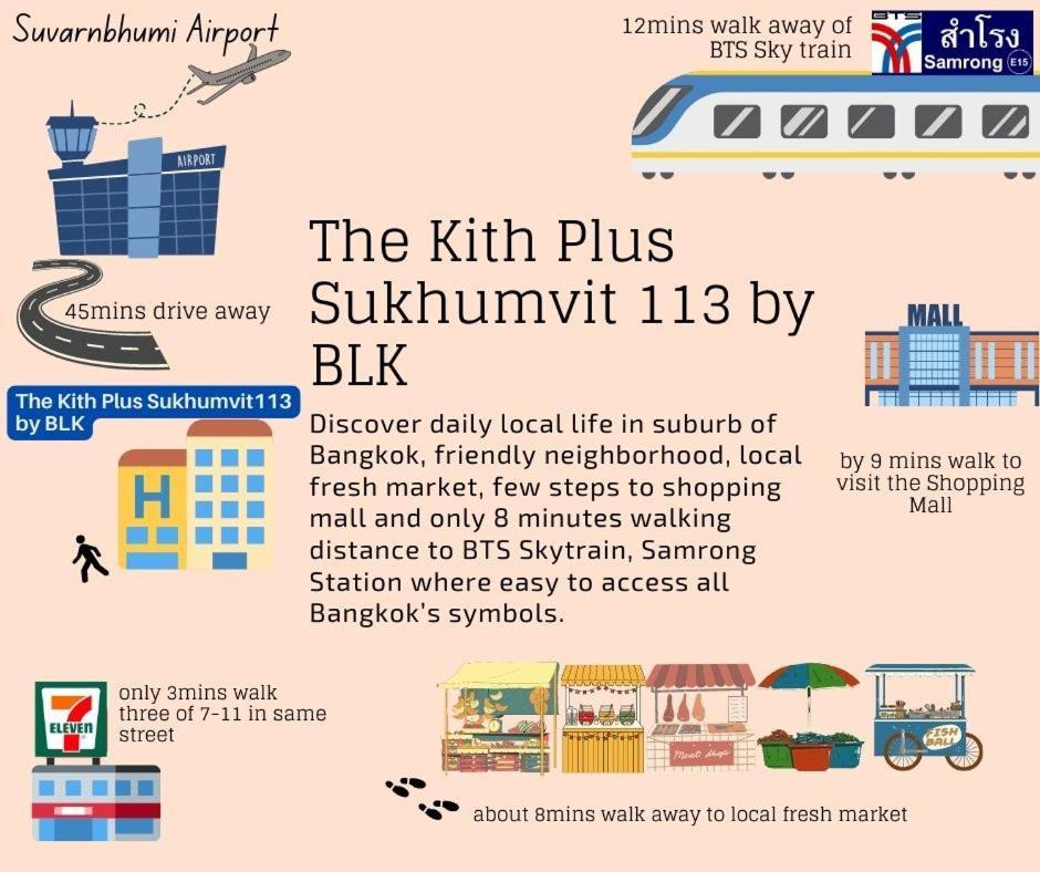 The Kith Plus Sukhumvit 113 By Blk Bangkok Exteriör bild